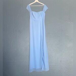 LULU’S OFF-SHOULDER MAXI DRESS BLUE LARGE
